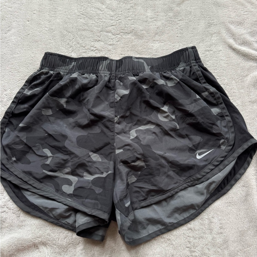 Nike Women's Black Camo Running Shorts